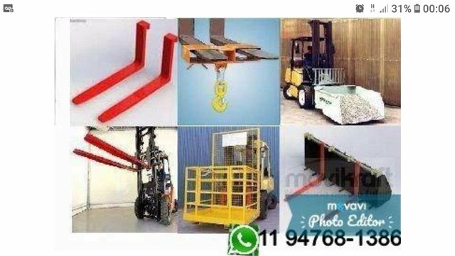 Garfos Concha De Empilhadeiras  Alongadores Gaiola Pa Carregadeira