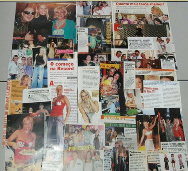 Pacote Recortes Revistas Adriane Galisteu