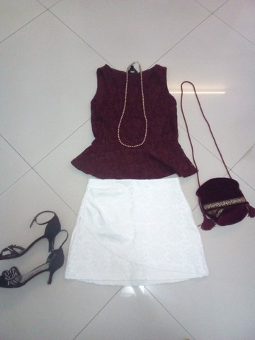 Mini saia branca tam. 40