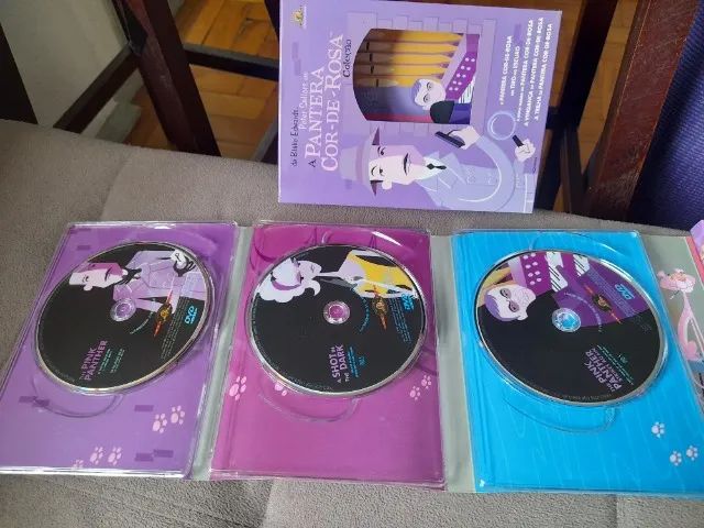 Caixa box de DVD pantera cor de rosa - Foto 5