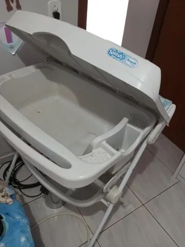 Banheira com trocador usada da Burigotto splash 