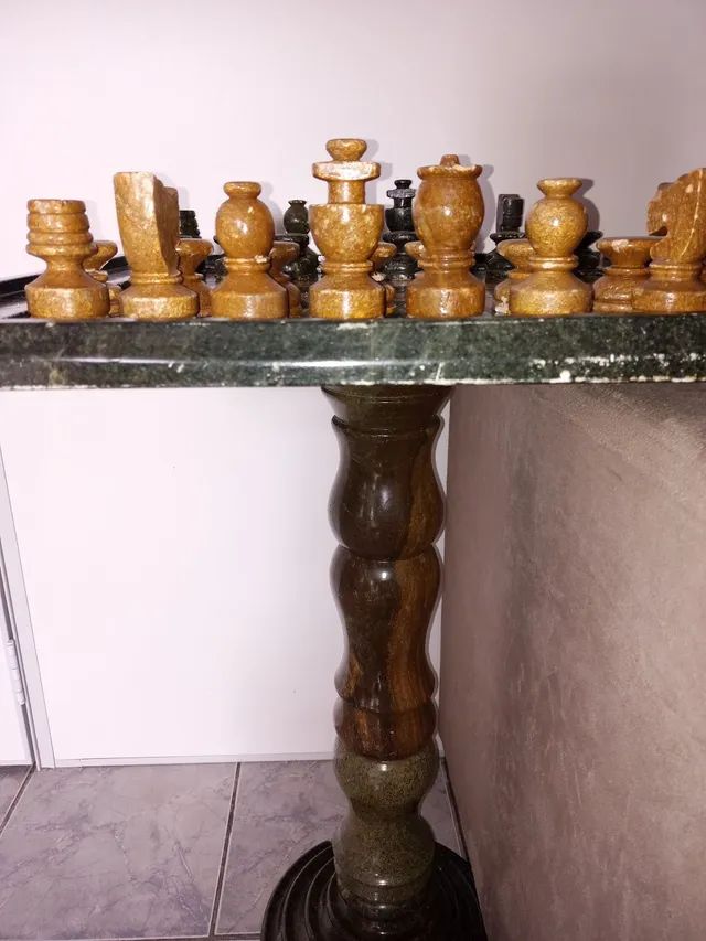 Mesa marmore ,jogo de xadrez - Foto 4