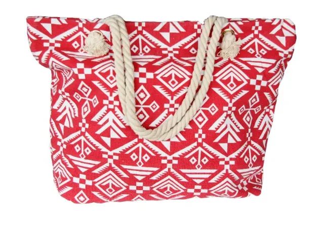 Bolsa Estilo Africana Vermelha Alça De Corda (usada)