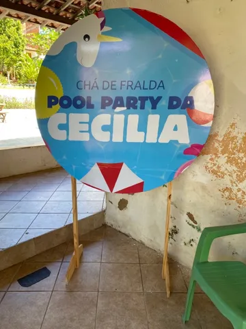 Kit Display + Painel 2x1,5m Festa Infantil Pool Party