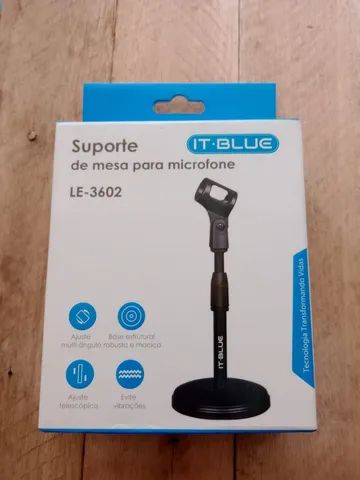Suporte De Mesa Microfone Mini Pedestal 
