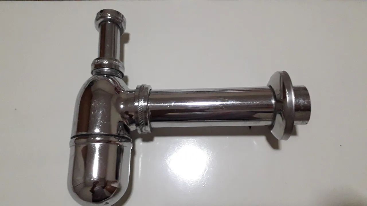 Sifão de Copo  Inox- Cromado - Foto 2