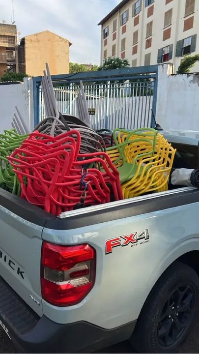 Cadeiras plástico reforçada várias cores 160 casa  - Foto 2