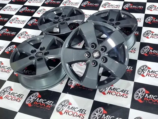 Jogo de rodas aro 17 Fiat Freemont Dodge Journey originais 5x127 + Pintura Nova  - Foto 6