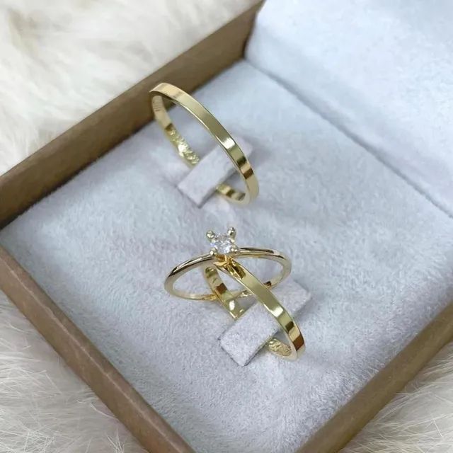 PAR de alianças compromisso 