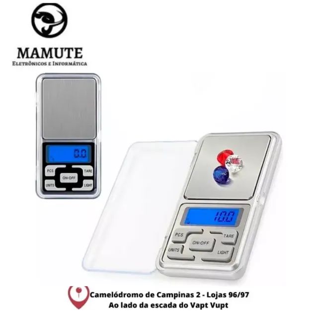 Balança Digital Alta Precisao 0.1g Ate 500g A04 Visor Lcd