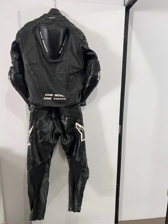 Macacão de Motociclista Alpinestars em Couro - Foto 3