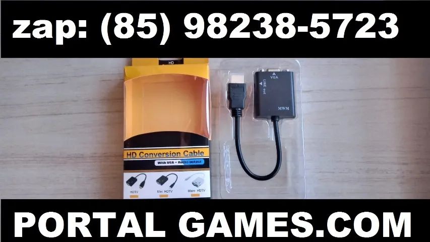 Converso hdmi para vga ótimo para monitor de pc - Foto 2