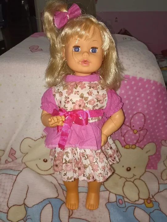 Boneca Bolinha de sabão estrela antiga pra restaurar