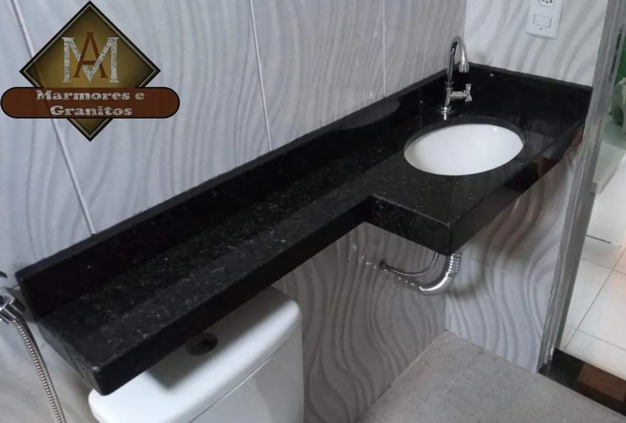 Mármore Granito Bancada Banheiro Verde Ubatuba  - Foto 2