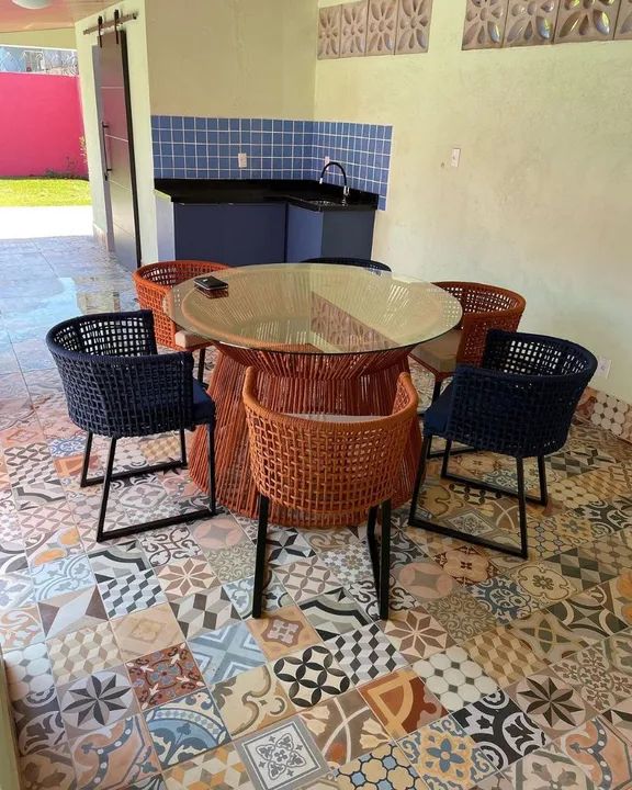 Poltrona em alumínio e corda náutica - unidade - Foto 5