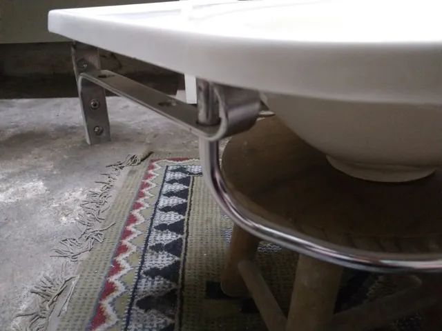 Pia lavatório lavabo com porta toalha - Foto 4