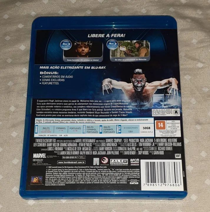 X-Men Origins: Wolverine Blu-ray - Foto 3
