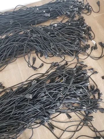 ( 1000 )cabo de força padrão novo LOTE com 1000 peças 15 reais cada um - Foto 2