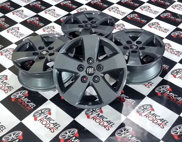 Jogo de rodas aro 17 Fiat Freemont Dodge Journey originais 5x127 + Pintura Nova  - Foto 4