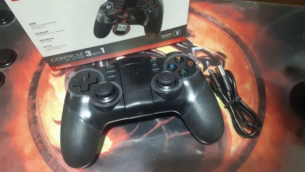 controle ípega 9076 celular Android, iOS, ps3, ps4 ou PC - já é o menor preço
