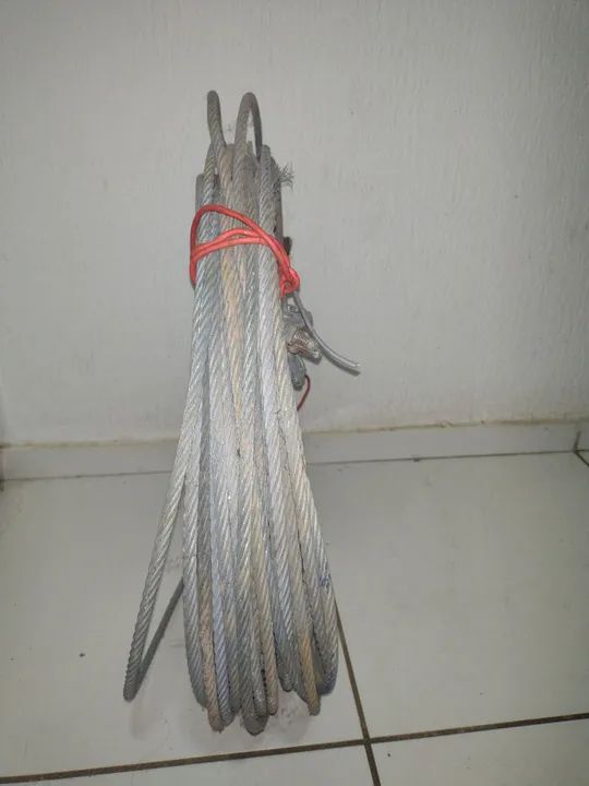 Cabo de aço - Linha de vida +/- 40 metro - Foto 4