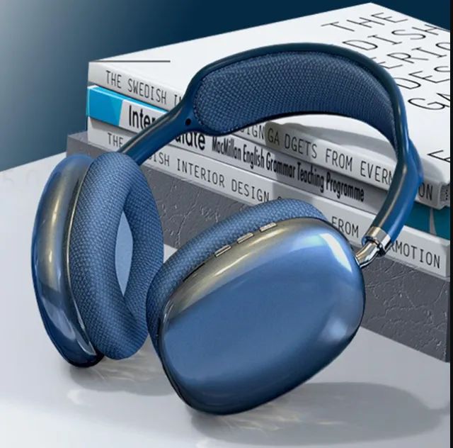  Fone de ouvido over-ear gamer sem fio Bluetooth P9 Azul