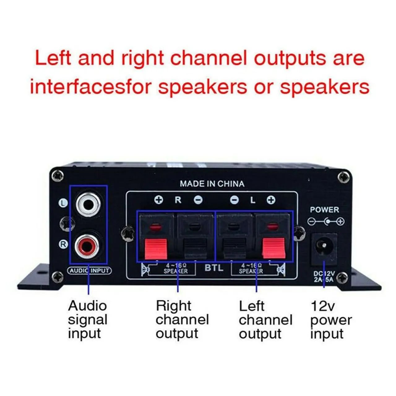 Amplificador de Áudio 400w Hi-Fi Stereo AK-170 - Foto 6