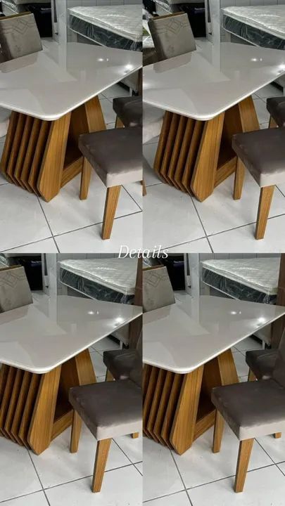 mesa de 4 lugares com entrega gratuita