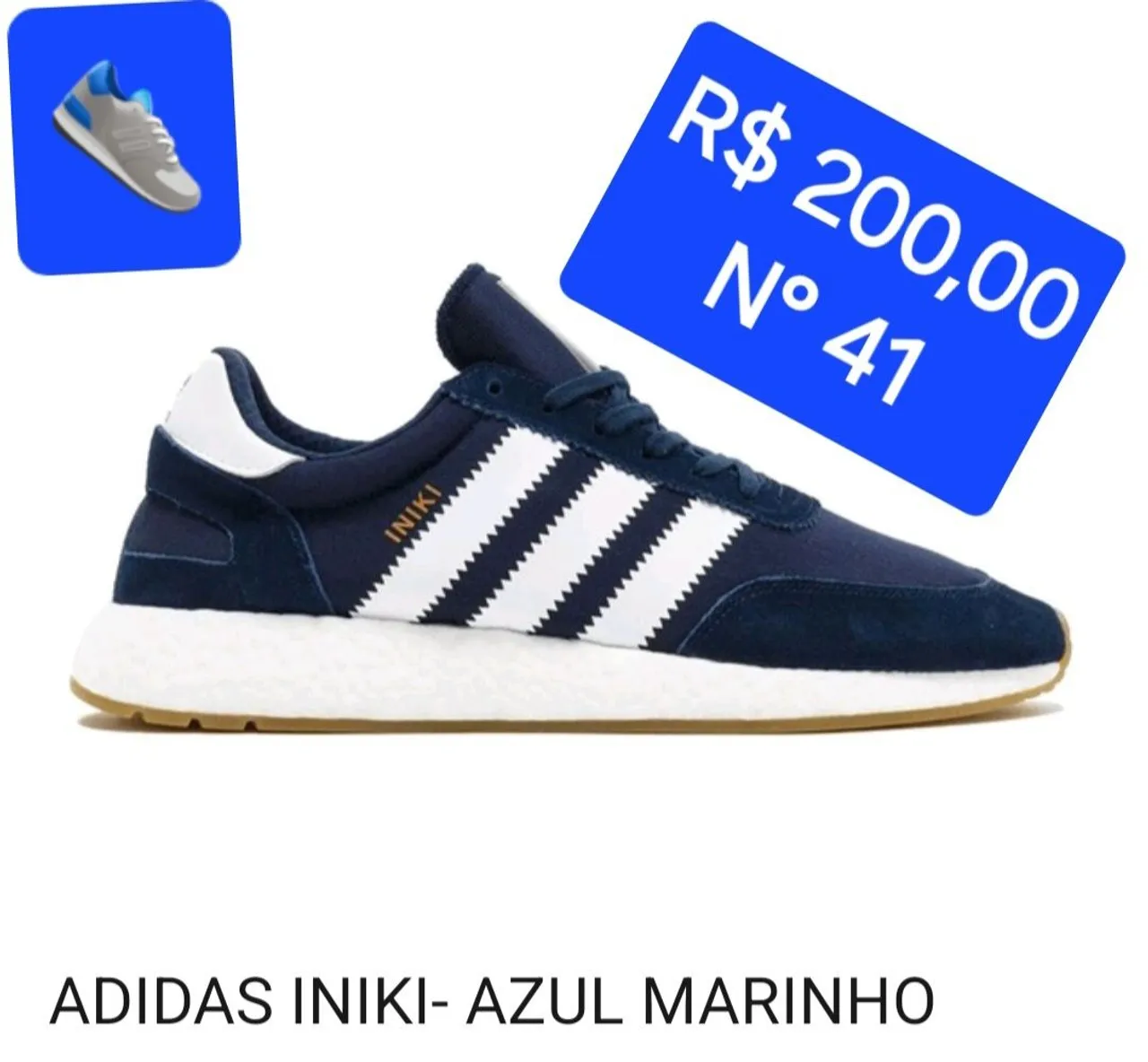 Tênis Adidas INIKI Azul Marinho