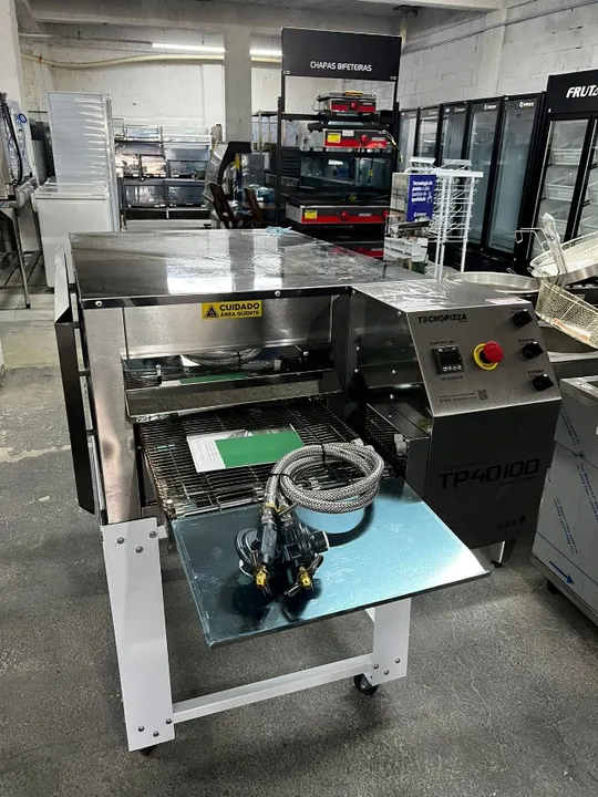 forno esteira para pizza 40/100 a gas tecnopizza até 70 pizza por hora (alef)