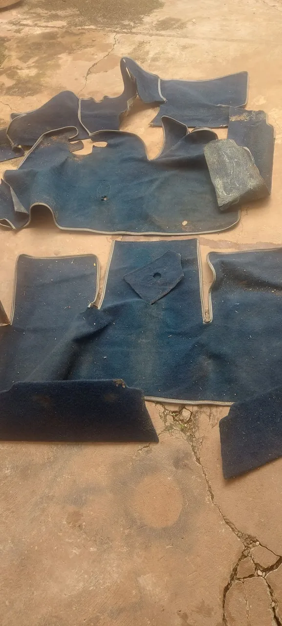 Carpete para assoalho de Fusca 63/70- azul