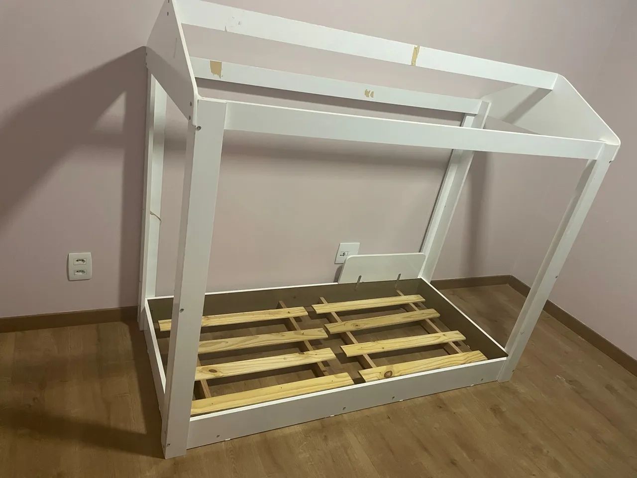 Cama Infantil Casinha Branca Montessoriana