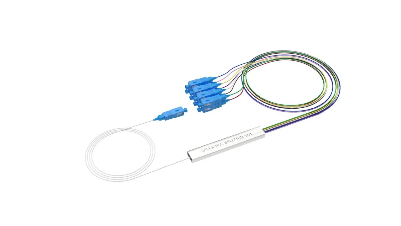 PLC Optical Splitter 1x8 SC/UPC Blue with 10 units64330135864963121