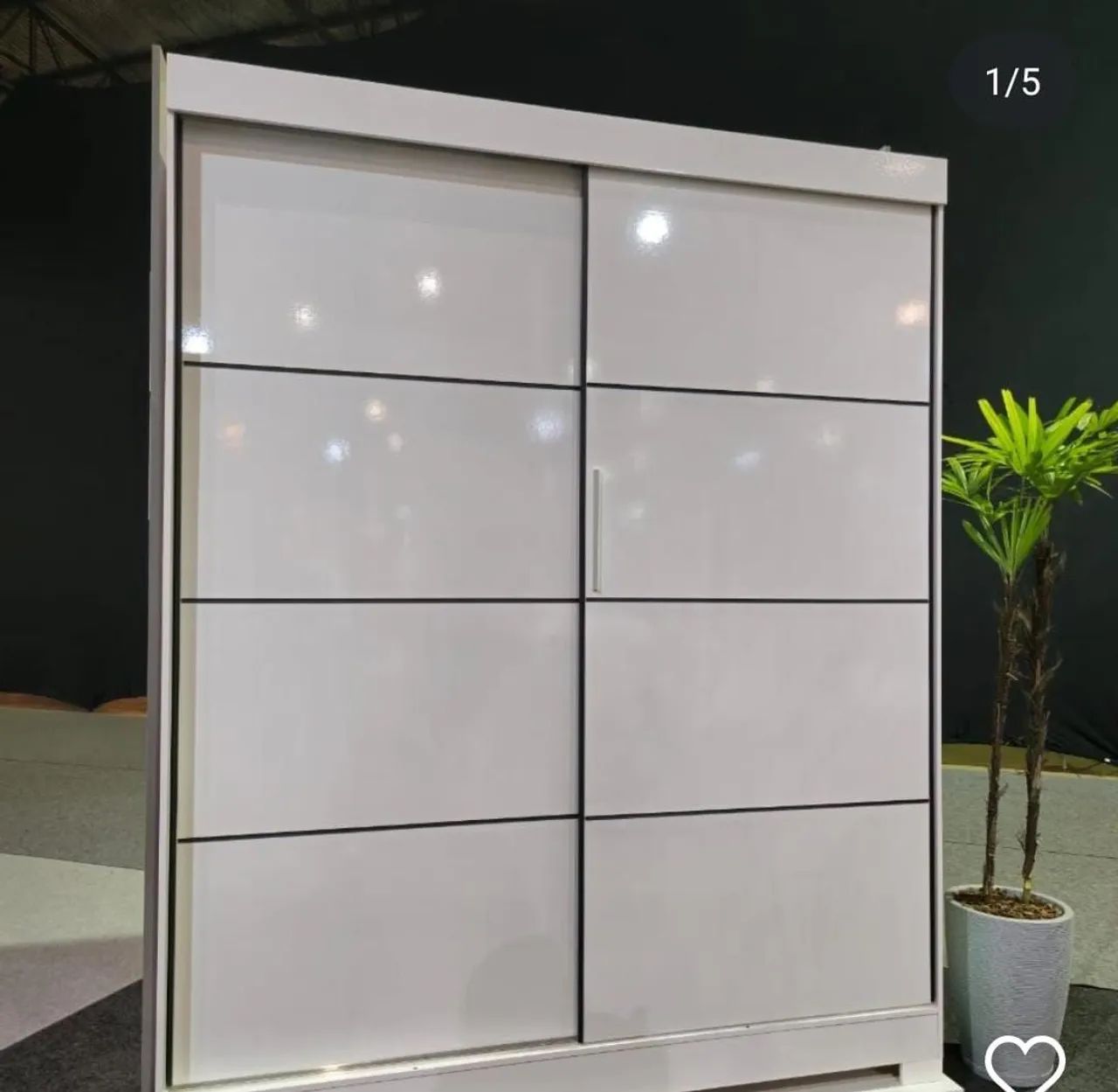 Guarda-Roupa Branco com2 Portas 