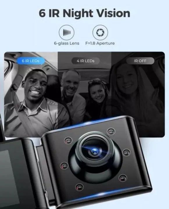 Câmera Veicular AZDOME M550 Pro 4K GPS 64GB 3 Canais  - Foto 4