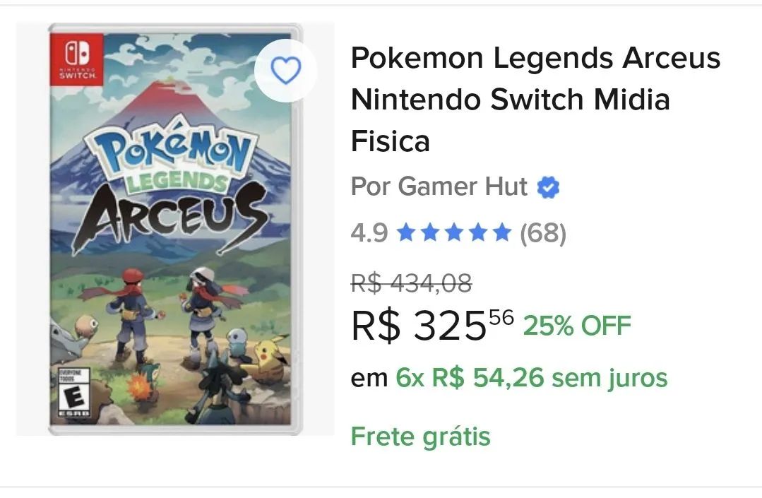 Pokémon Legends: Arceus - Nintendo Switch - NOVO! - Foto 4