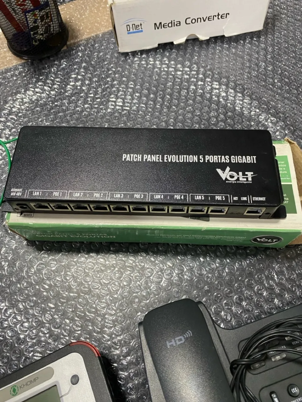 Patch Panel Evolution 5 Portas Gigabit VOLT