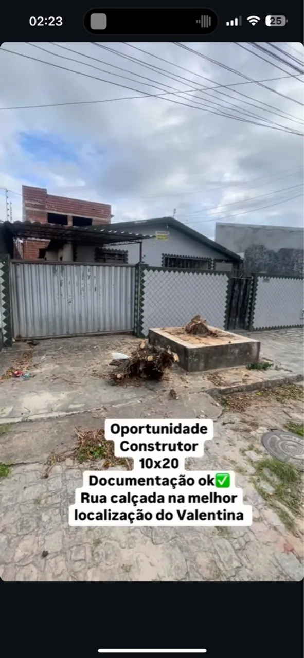 Casa no Valentina Ótima localização Pra construtor Só venda