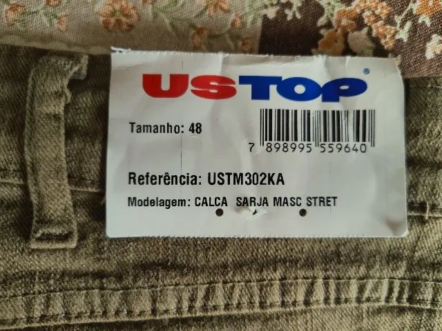 Calça Ustop em sarja stretch regular - tam. 50 - Foto 6