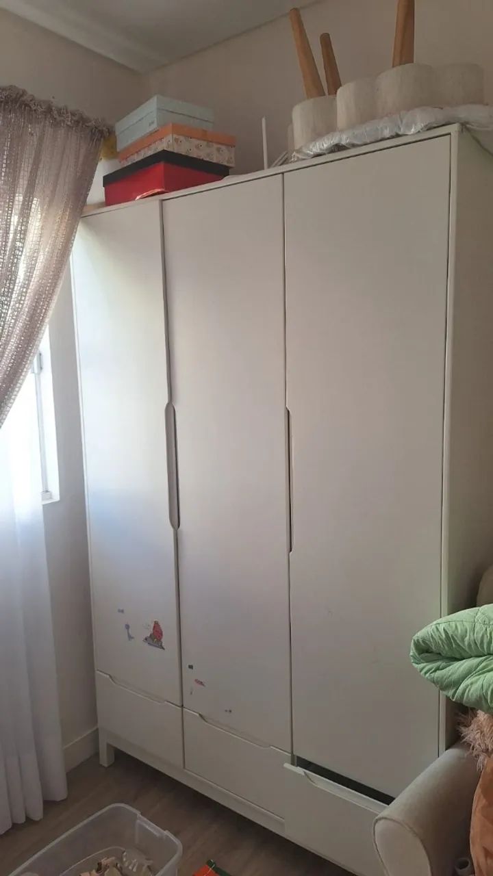 Guarda Roupa e Berço Infantil Quater - Foto 4