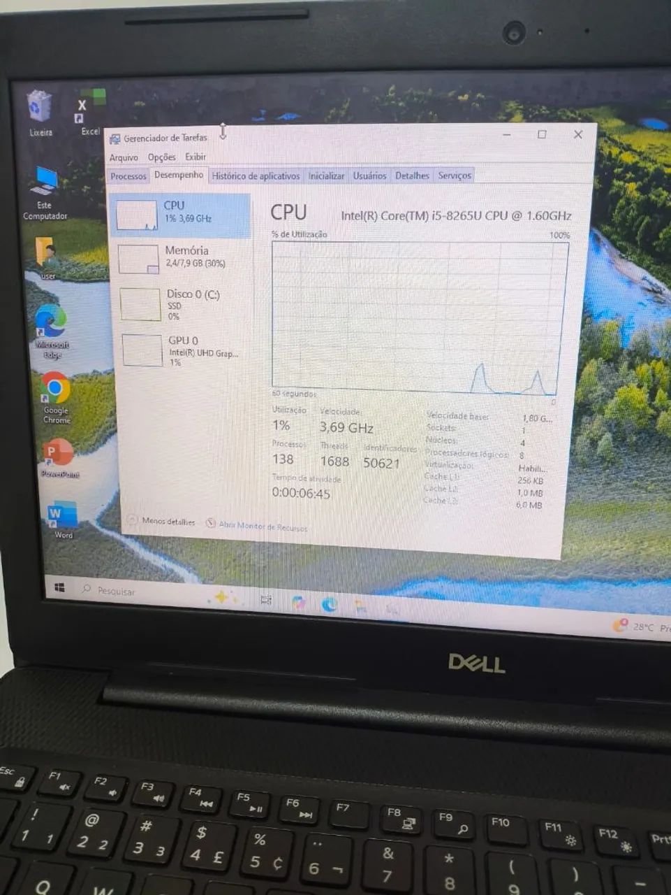 Notebook Dell i5 8ger, 8gb, SSD nvme 256gb. sem juros! - Foto 4