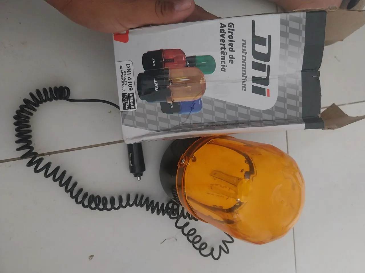 Giroled de Advertência Automotivo Âmbar DNI 4109
