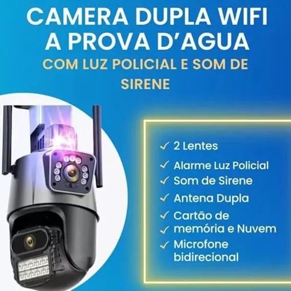 Camera de segurança lente dupla Externa Yosee Via Celular - Foto 4