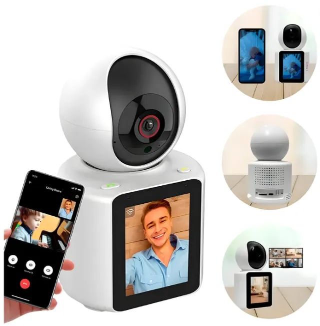 Camera IP Bidirecional de Video Conferencia e Baba Eletrônica Com Microfone e Detecção Ati - Foto 2