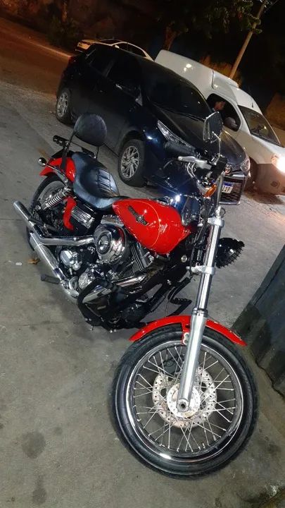 Harley Davidson Dyna Super Glide Custom vermelha - Foto 2
