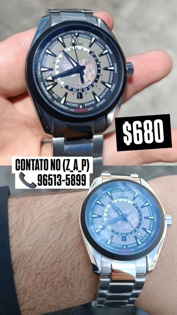 Relógio OMEGA _ Worldtimer Aqua Terra - AUTOMÁTICO  - Foto 3