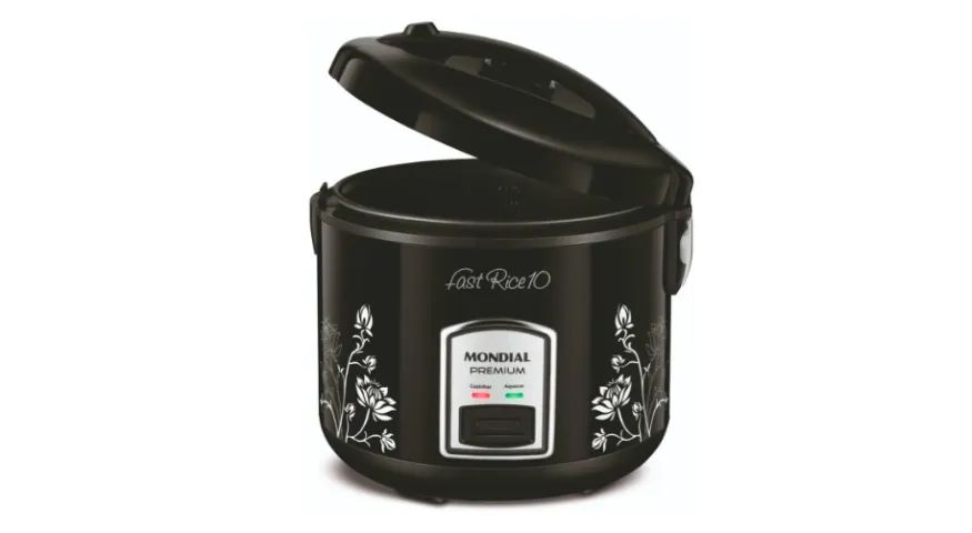 Panela Elétrica De Arroz 700w Pe-44 10 xícaras Preta Mondial 127v - Foto 2
