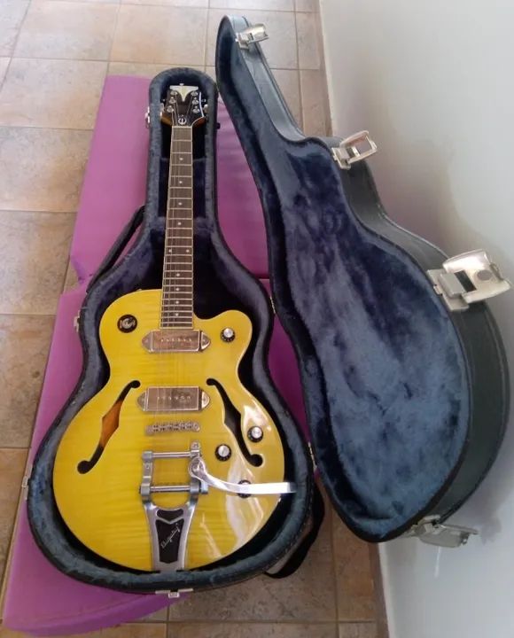Guitarra Epiphone Wildkat AN (Art Nouveau) A mais barata da OLX (Aceito troca em bateria) - Foto 2
