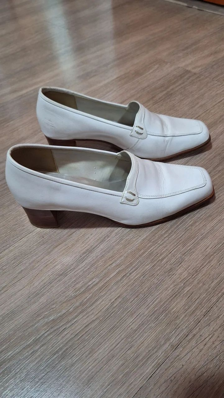Sapato Social Feminino Branco - Foto 2