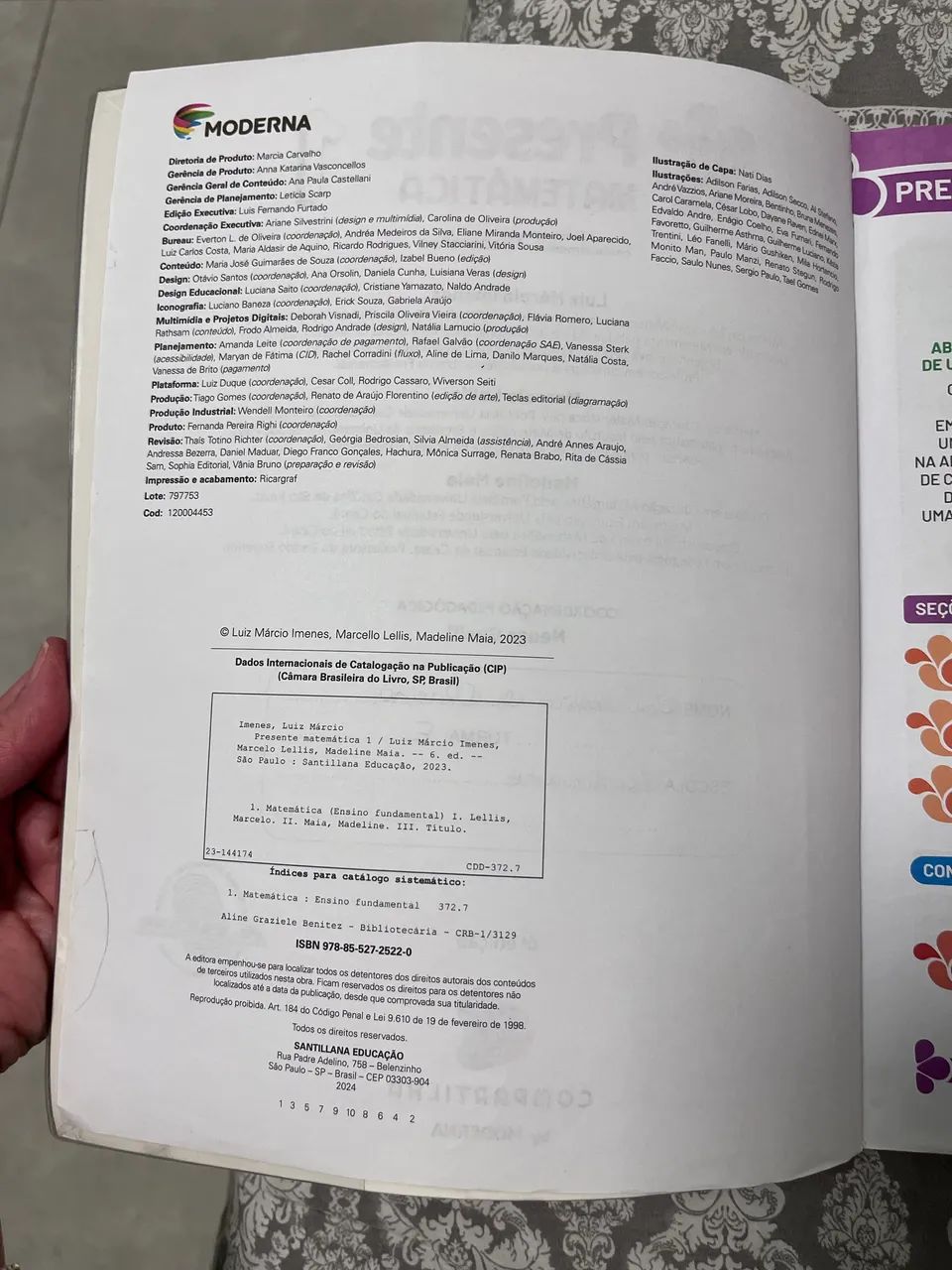 Livro Presente Matemática 1 - Foto 2